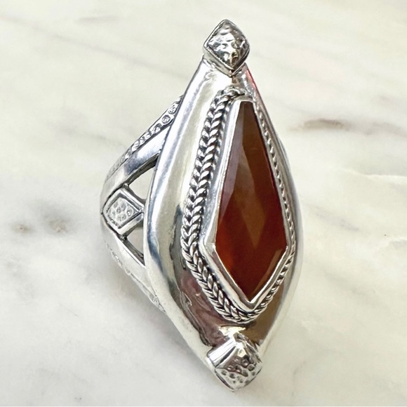Sarda Jewelry - Sarda Artisan Collection of Bali
Red Carnelian Solitaire Sterling Silver Ring